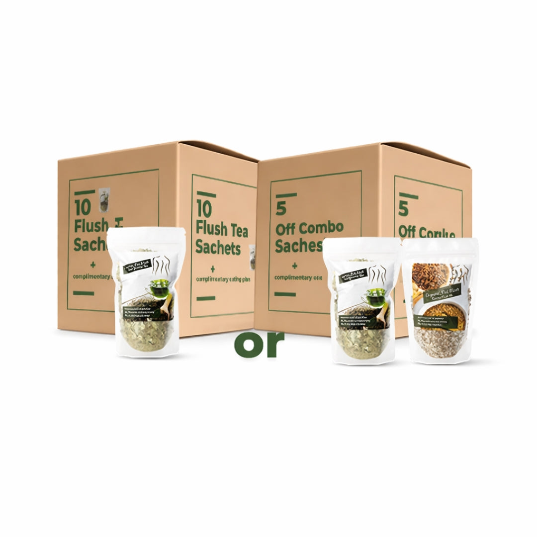 10 Flush Tea or 5 Off Combo Sachets